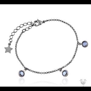 Swarovski crystals black rhodium bracelet cute